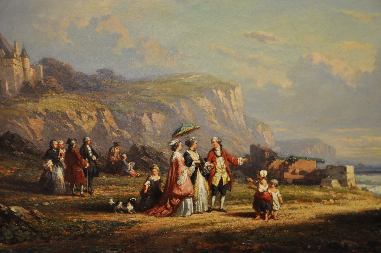 Promenade sur la grève, detail - Auguste Delacroix