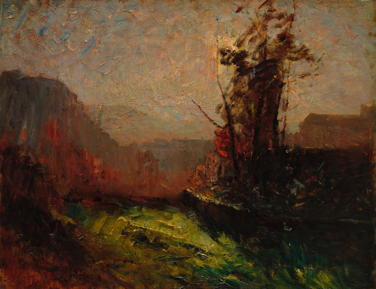 Crémieu, vu de Chaillonnette, vers 1867-1872 - Auguste Francois Ravier