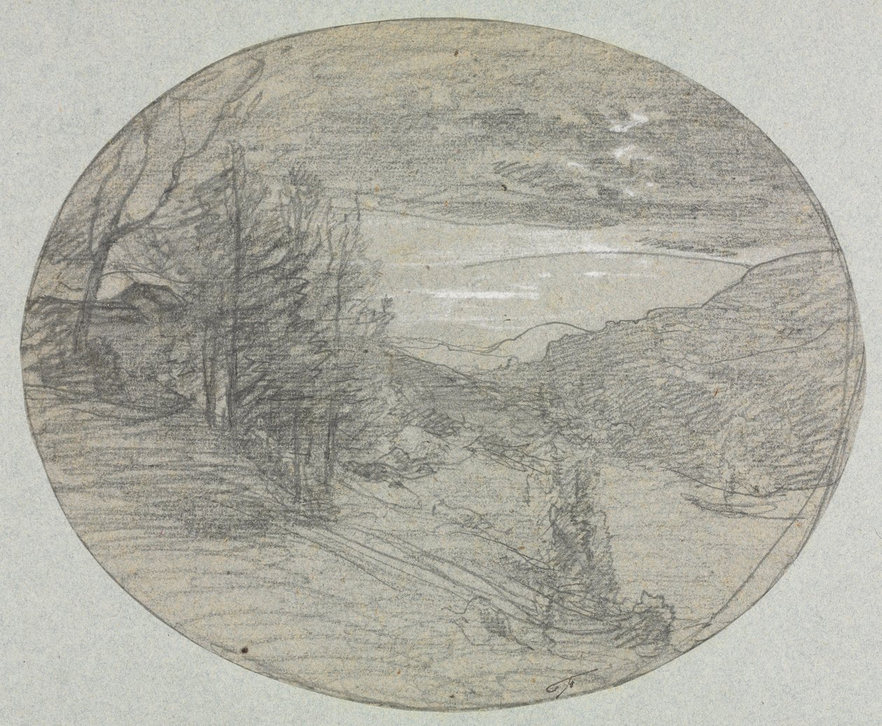 Paysage, 1800s - Auguste Francois Ravier