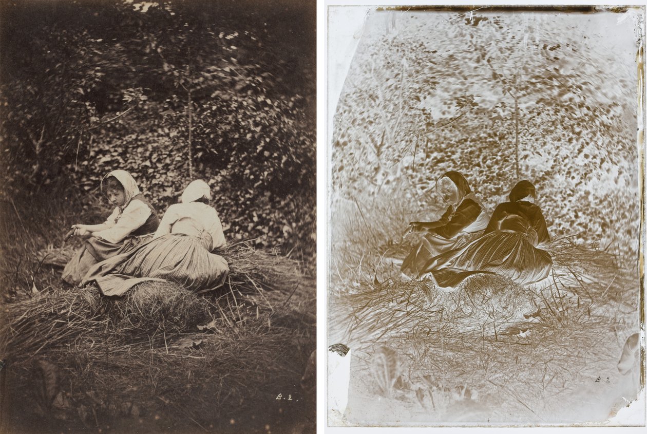 Deux paysannes assises - Auguste Giraudon