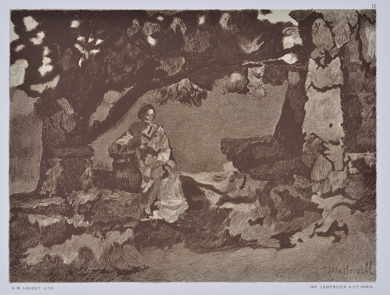 La femme au puits - Auguste Lauzet