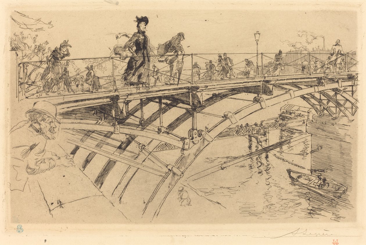 Le pont des Arts - Auguste Lepere