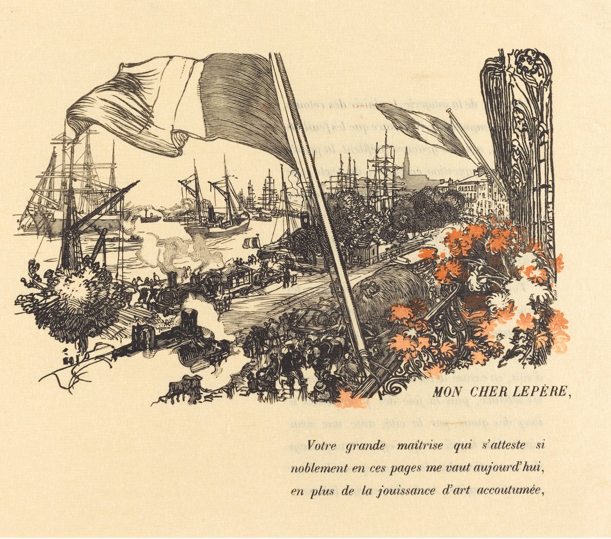 Page de dédicace - Auguste Lepere