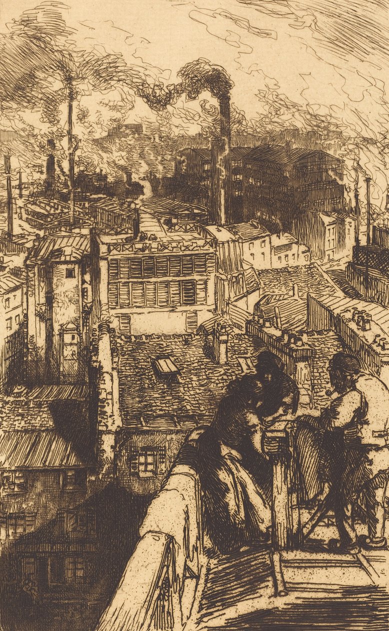 Le quartier des Gobelins, 1893 - Auguste Lepere
