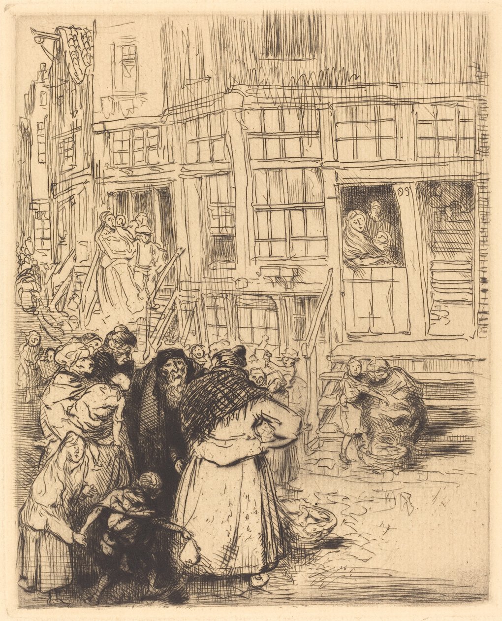 Quartiers juifs à Amsterdam - Auguste Lepere