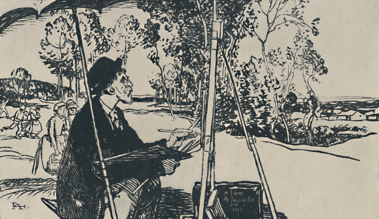 Le Paysagiste, 1919 - Auguste Louis Lepère