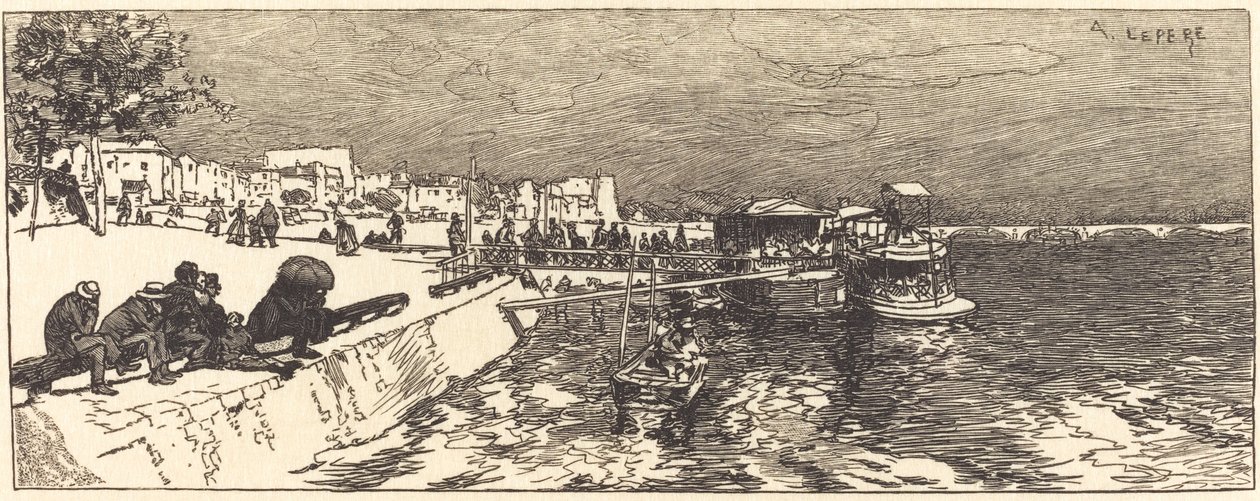 Embarcadère à Bercy - Auguste Lepere
