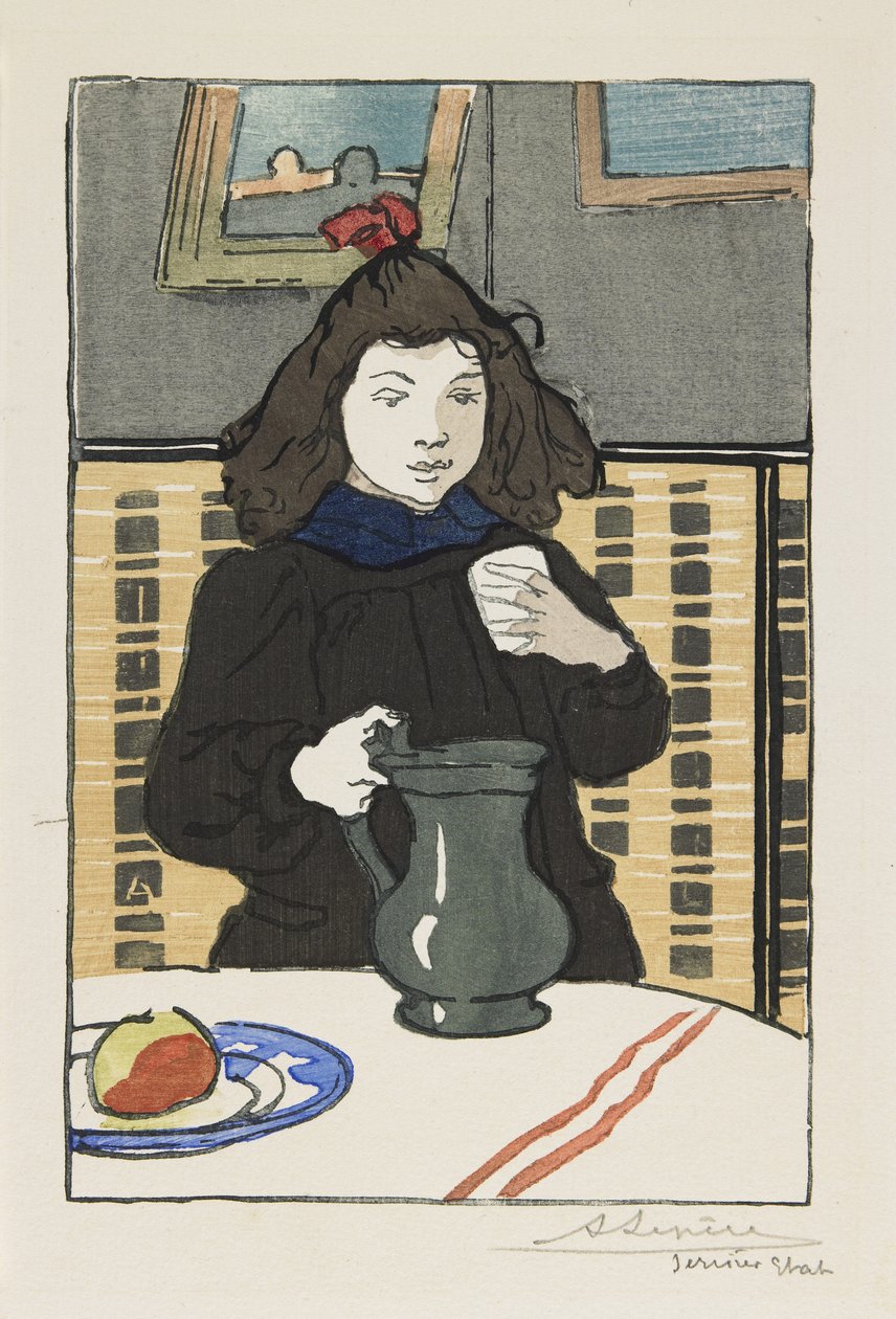 Jeune fille avec une cruche, 1890 - Auguste Louis Lepère