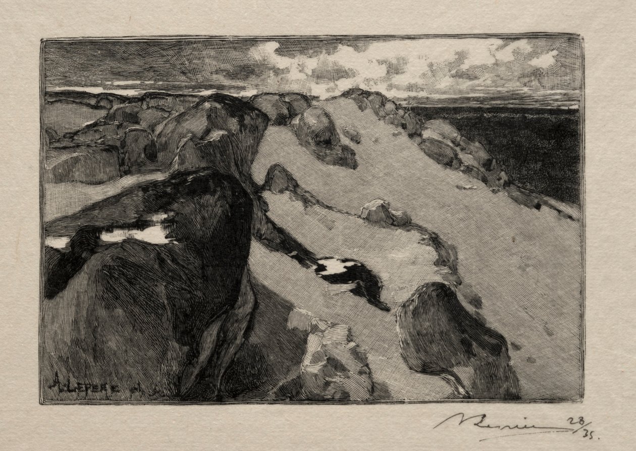 Arbonne, le Gros-Sablon - Auguste Louis Lepère