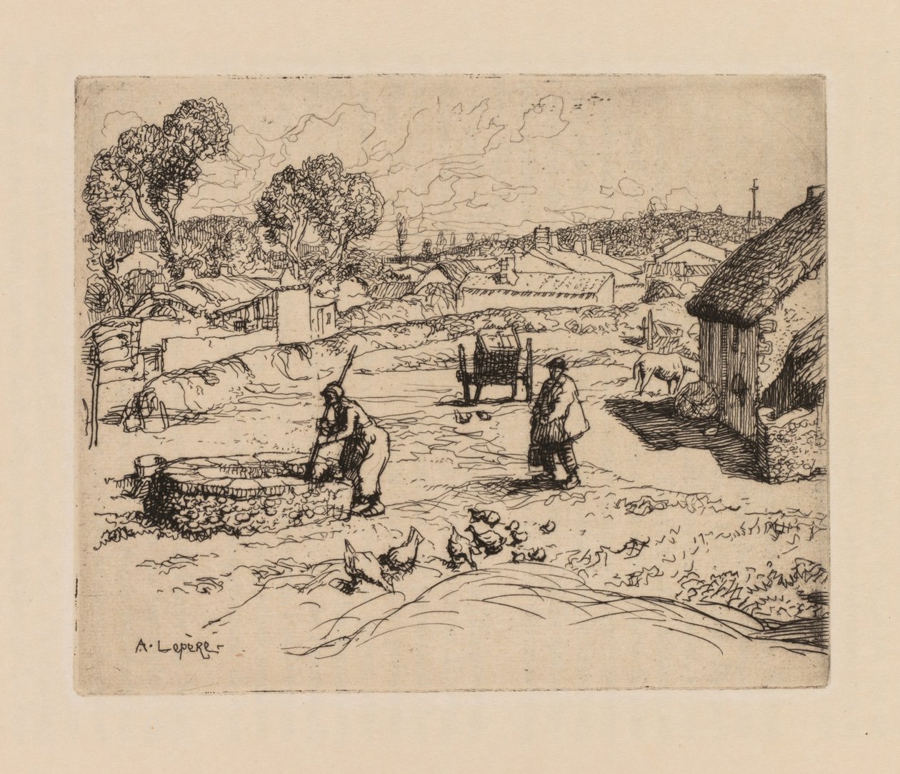 Auguste Lepère : La Masure Vendée - Auguste Louis Lepère