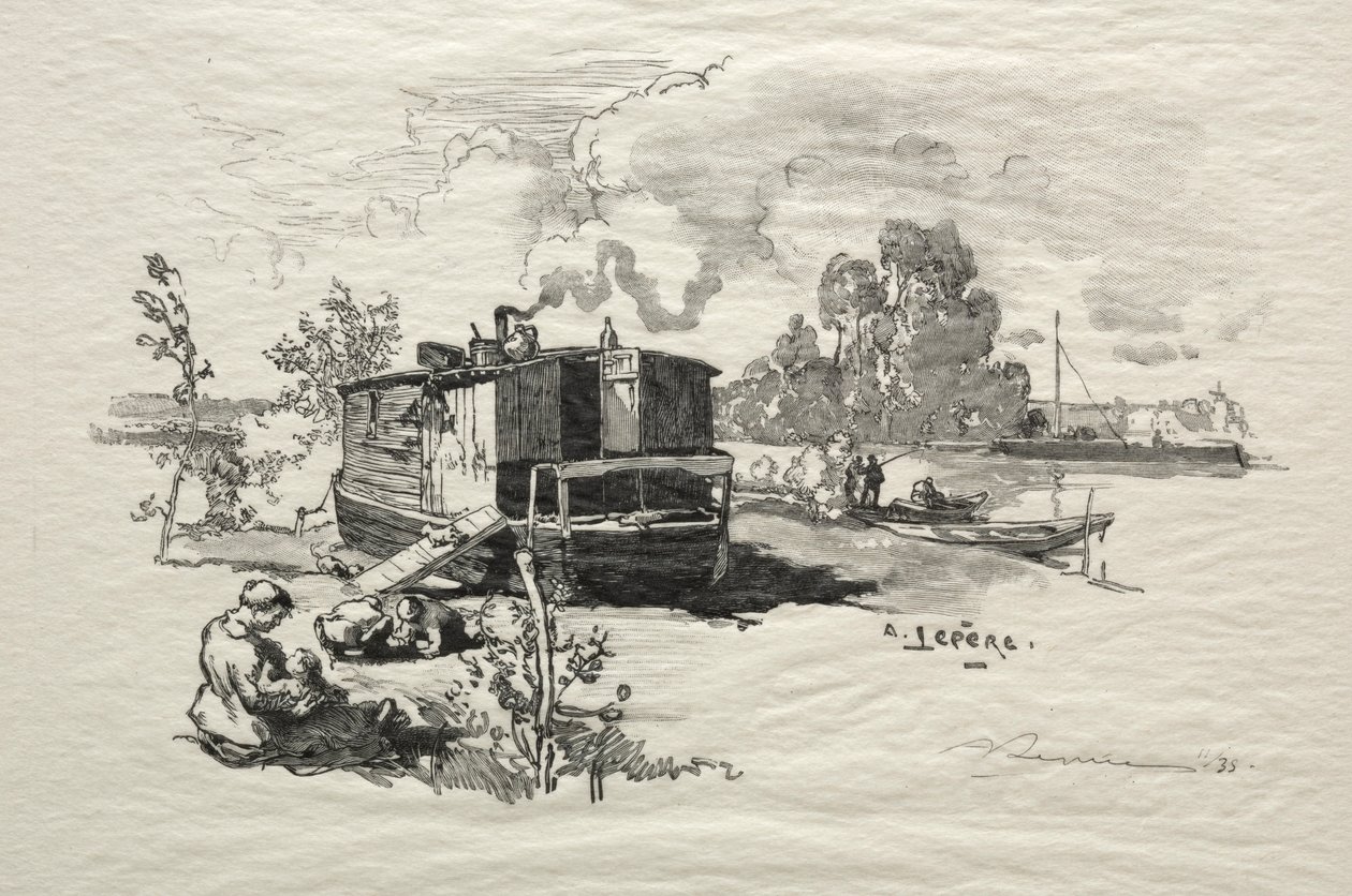 Bateau logement - Auguste Louis Lepère