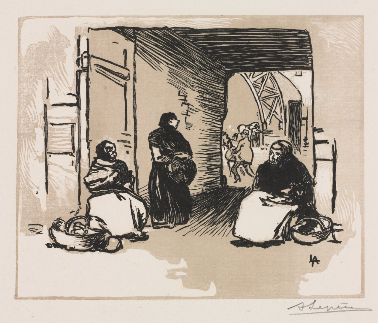 Vendeurs de pain - Auguste Louis Lepère