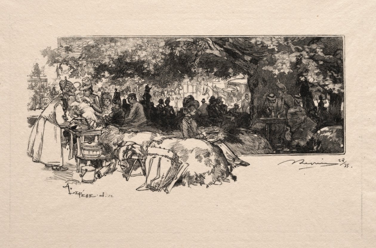 Cantine de la Mère Pichard, 1888 - Auguste Louis Lepère