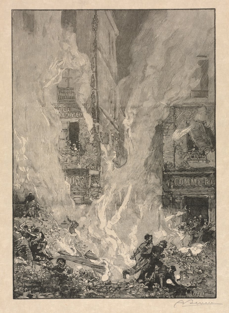 [Incendie en ville] - Auguste Louis Lepère
