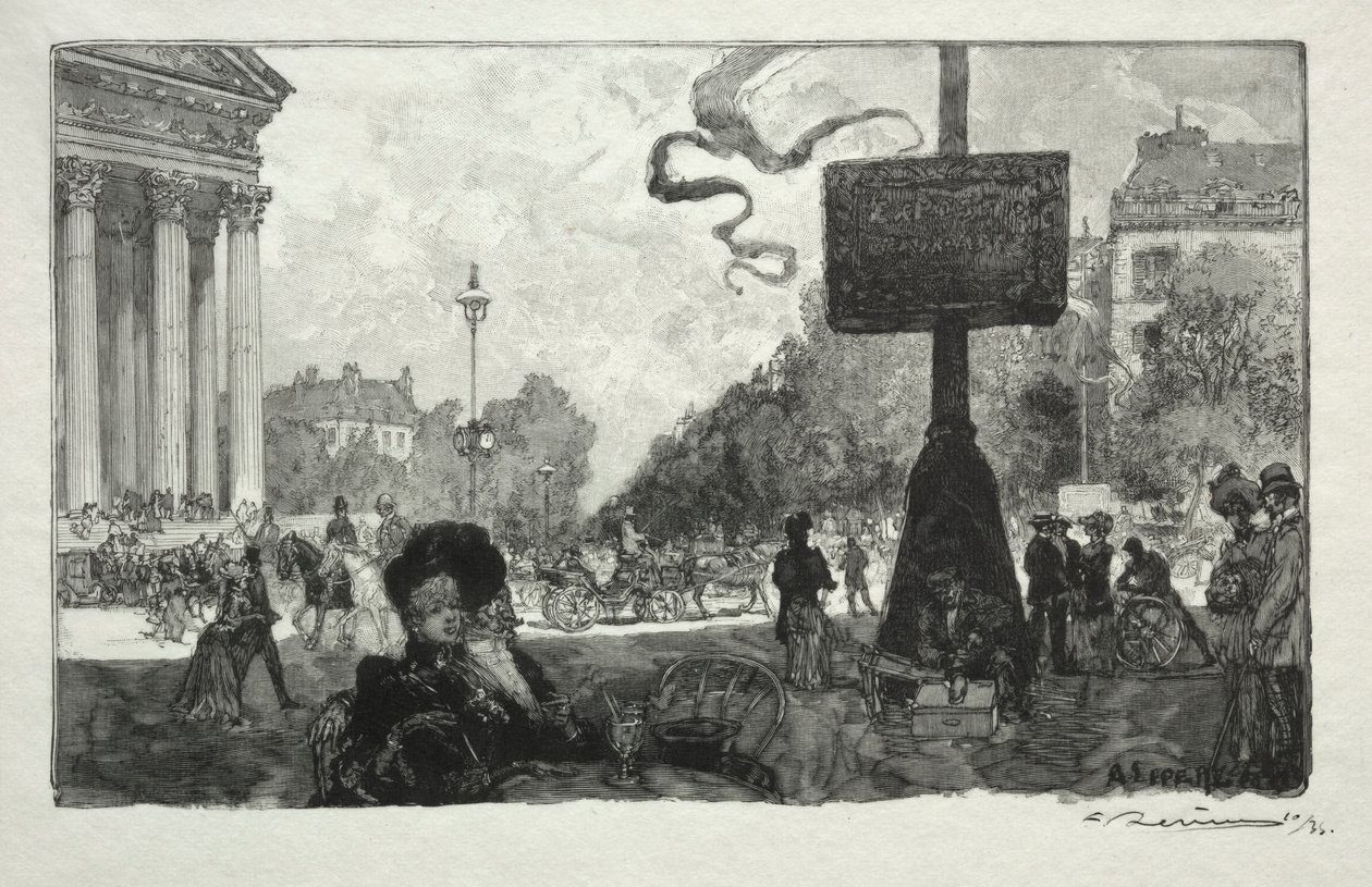 Coin de la Rue Royale, 1890 - Auguste Louis Lepère