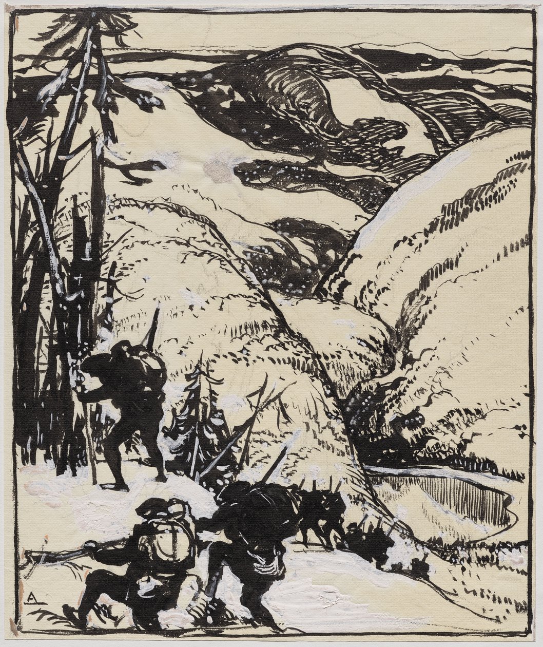 Dans les Vosges - Auguste Louis Lepère