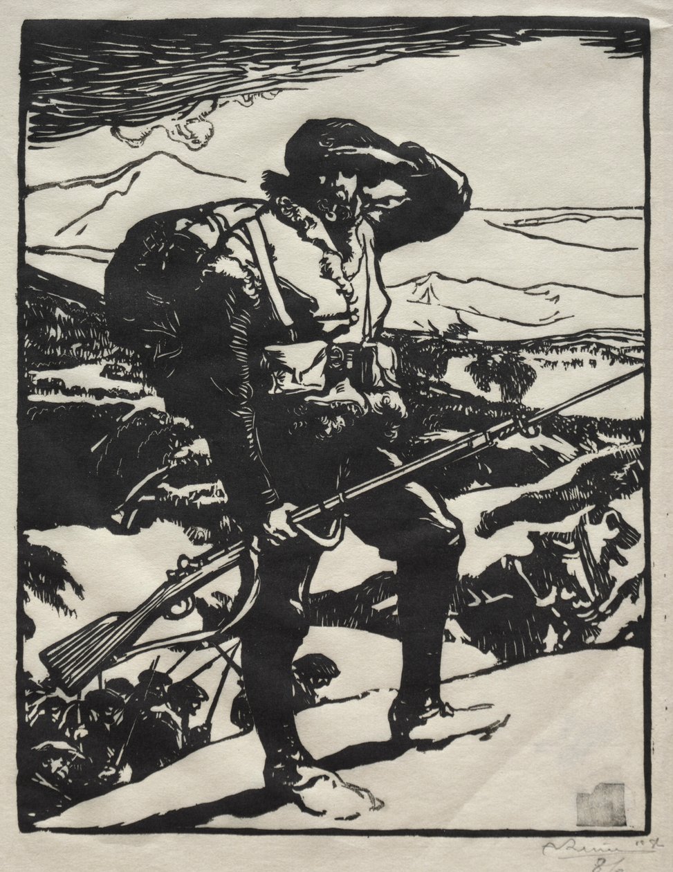 Histoire de la Guerre : Chasseur Alpin - Auguste Louis Lepère