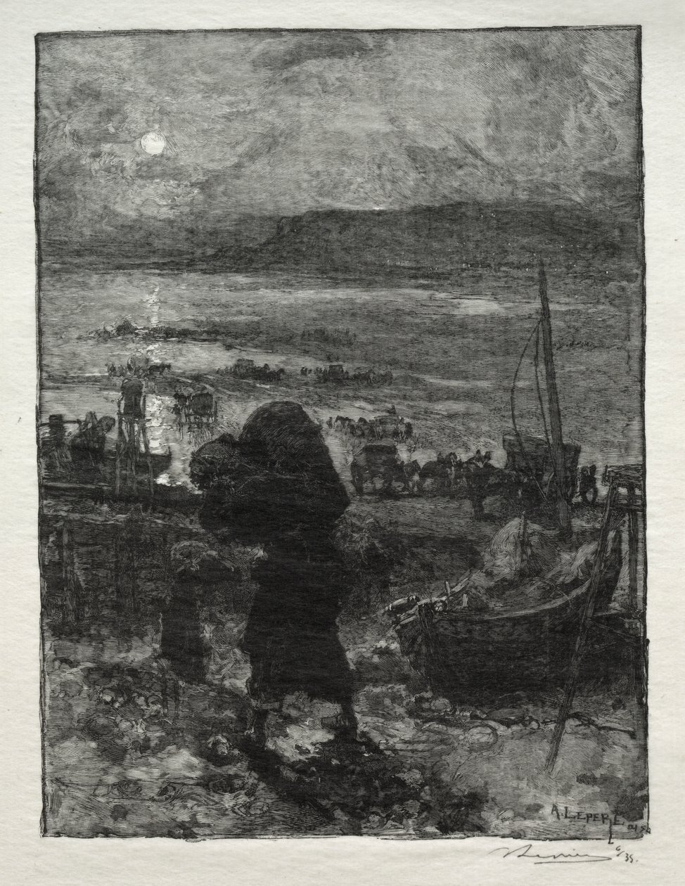 La Récolte du Sable - Auguste Louis Lepère