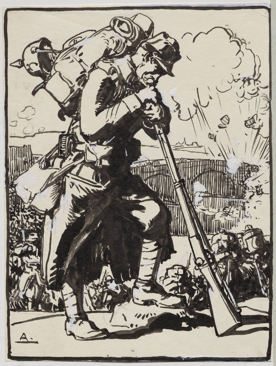 La Retraite après Charleroi - Auguste Louis Lepère