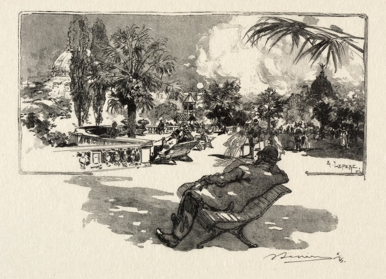 La Terrasse des Arts Libéraux - Auguste Louis Lepère