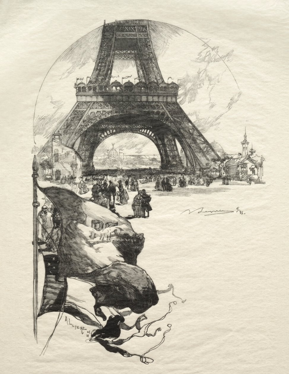 La Tour Eiffel - Auguste Louis Lepère