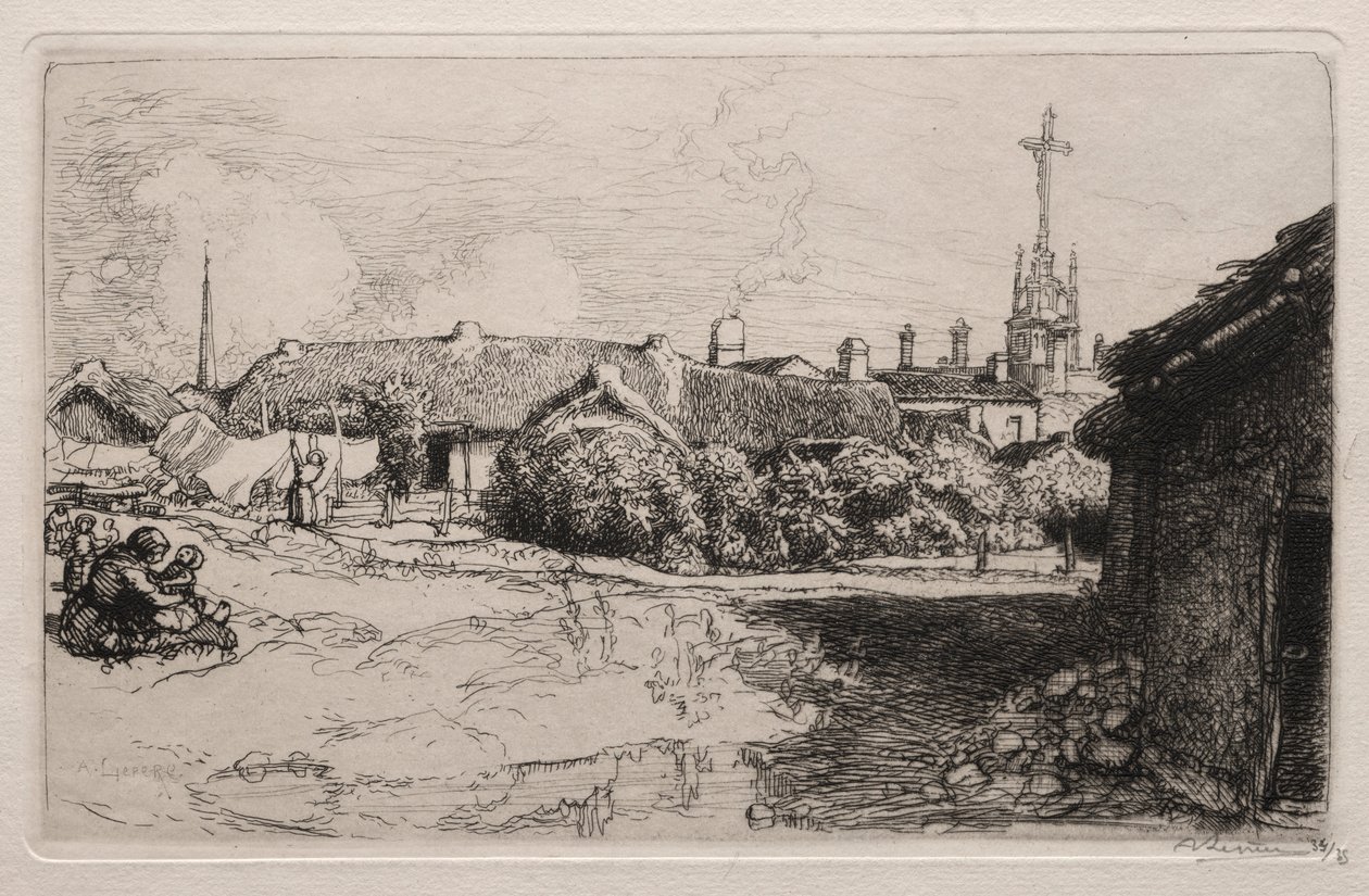 Le Calvaire, St. Jean-de-Mont, 1909 - Auguste Louis Lepère