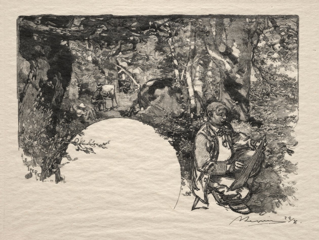 Le Peintres, 1890 - Auguste Louis Lepère