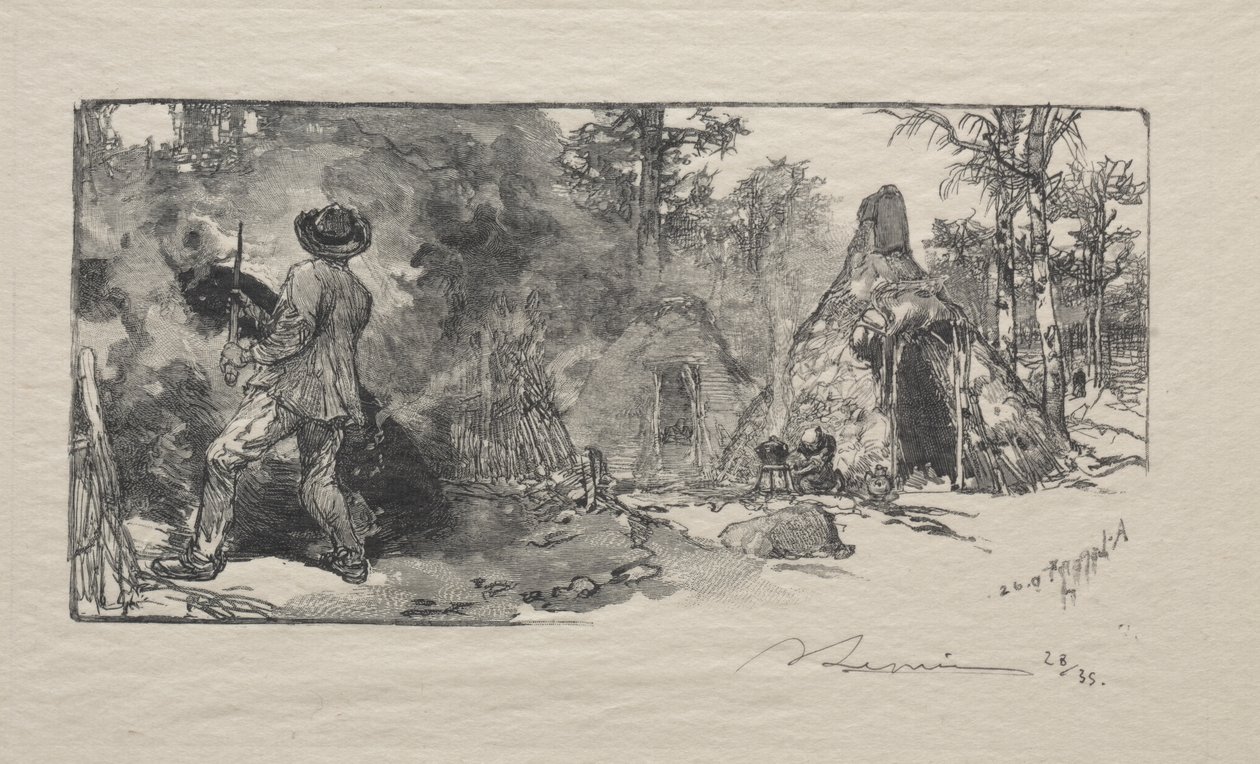 Les Charbonnière - Auguste Louis Lepère