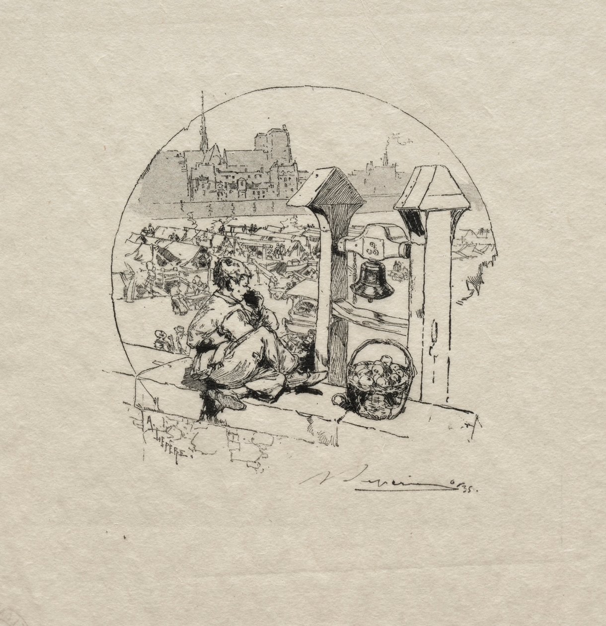 Marché aux Pommes, n° 2 - Auguste Louis Lepère