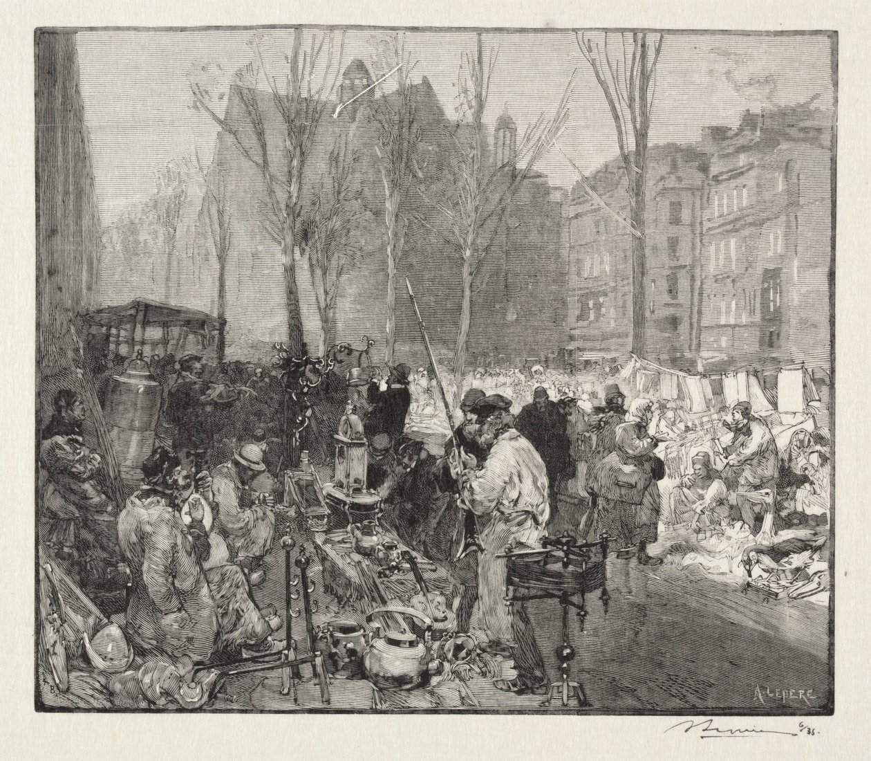 Marché à la ferraille - Auguste Louis Lepère