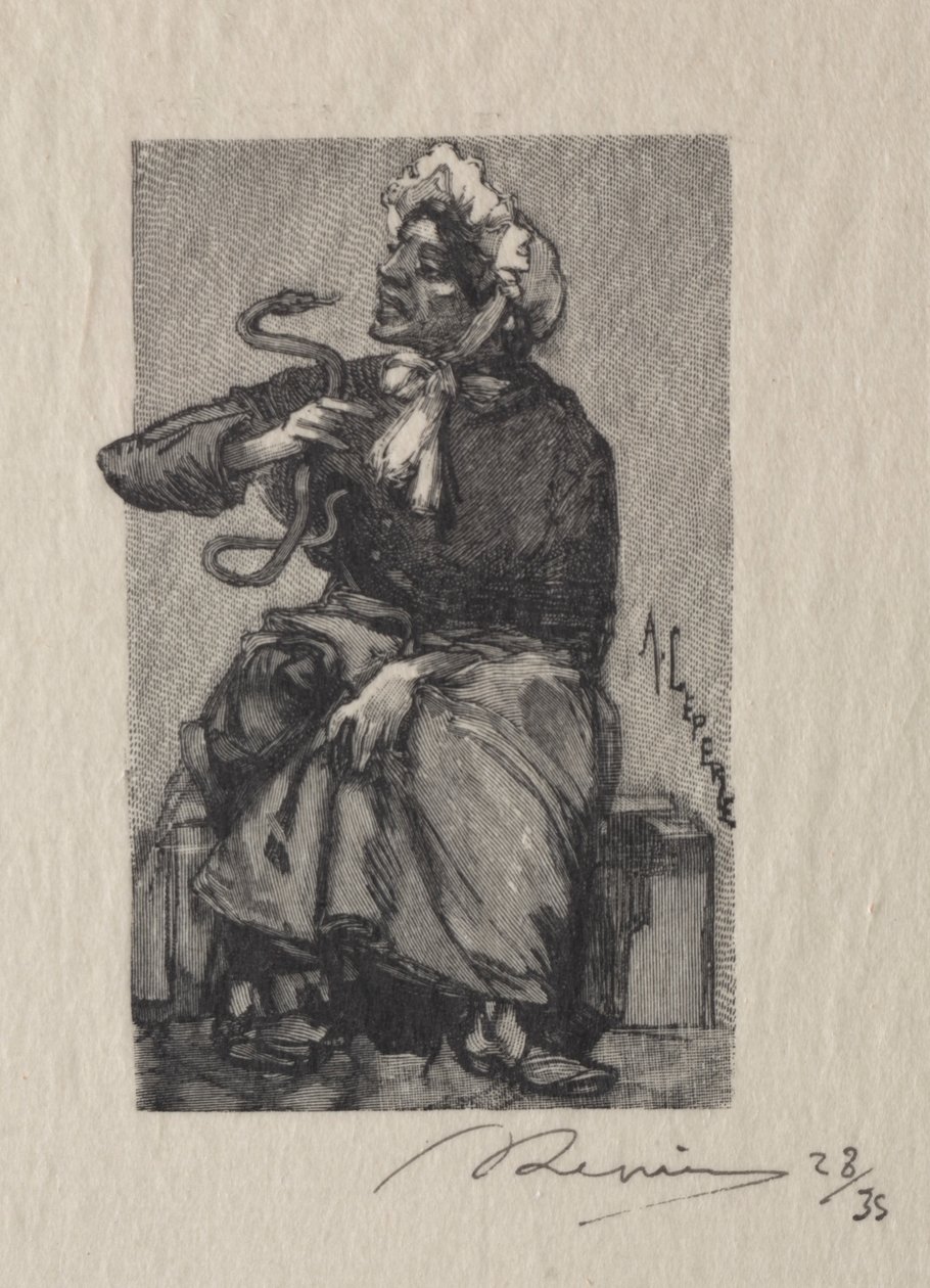 Marchande de serpents, 1889 - Auguste Louis Lepère