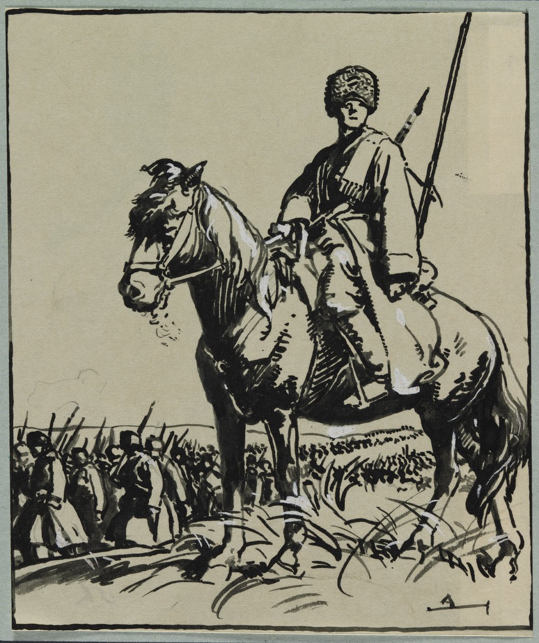 Officier de cosaques, 1914 - Auguste Louis Lepère