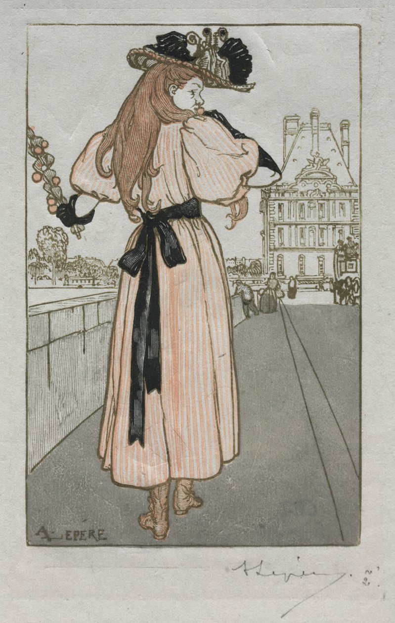 Almanach de Paris, 1897 : Printemps, 1897 - Auguste Louis Lepère