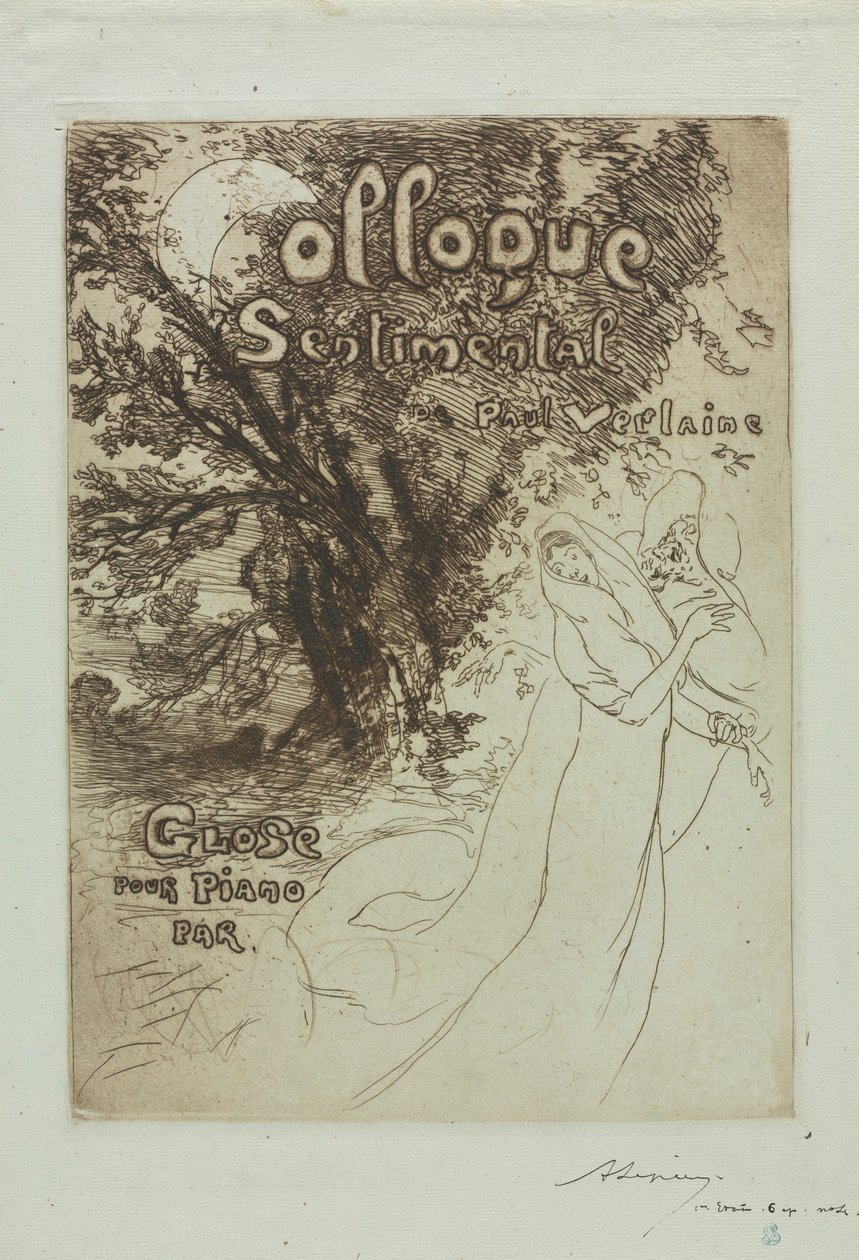 Colloque sentimental de Paul Verlaine, 1897 - Auguste Louis Lepère