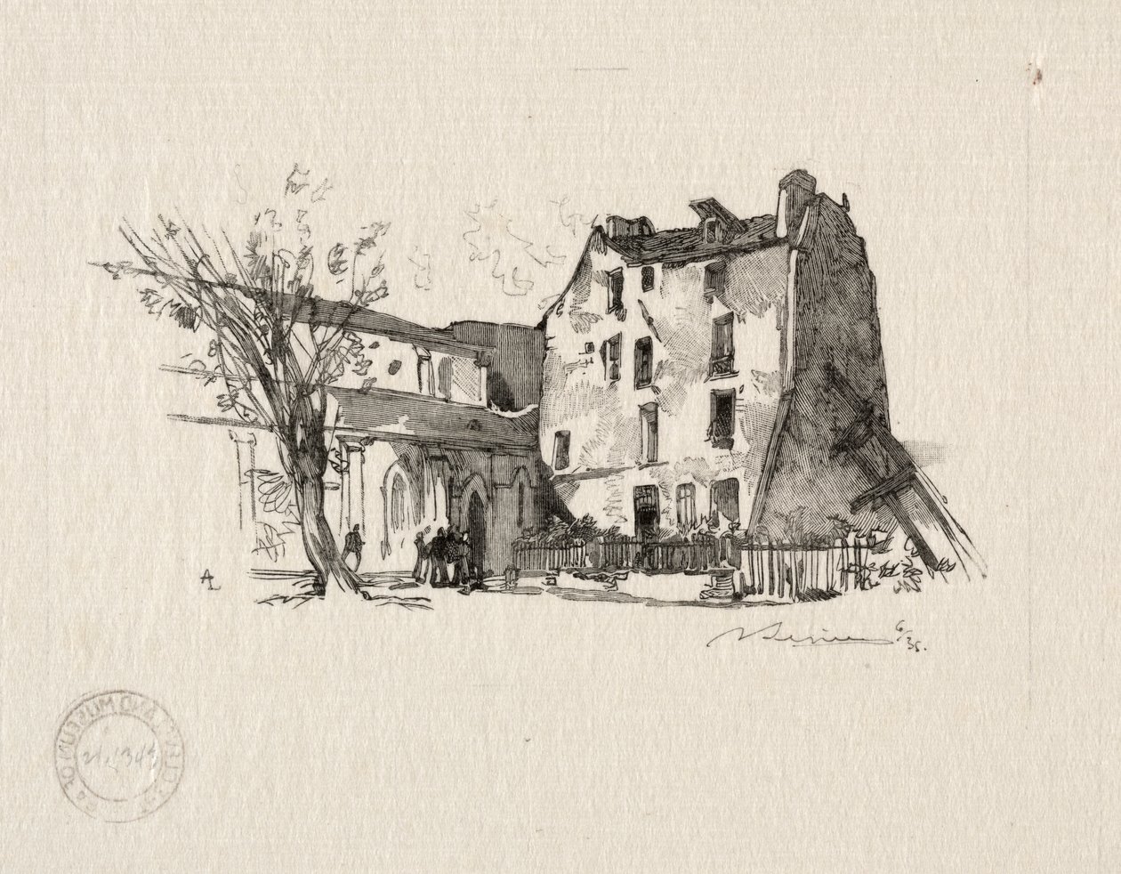 St. Julien le Pauvre: Le Presbytère - Auguste Louis Lepère