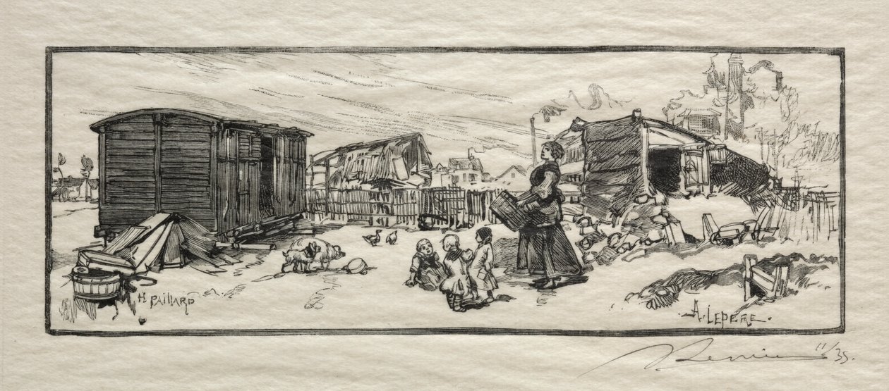 Le wagon-logement - Auguste Louis Lepère