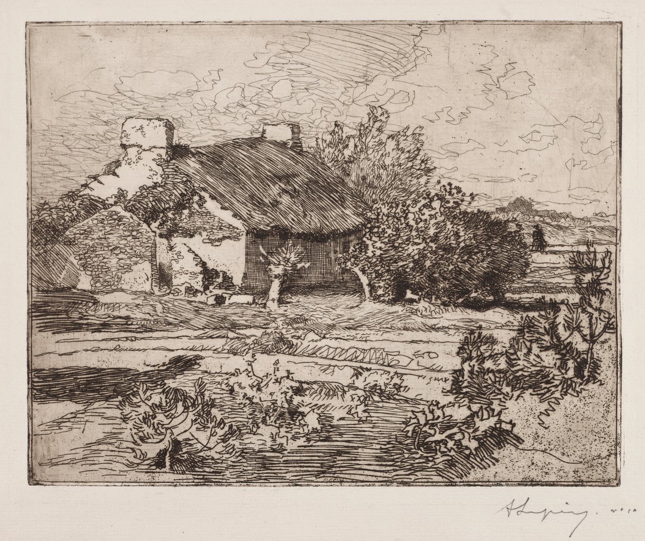 Vieille Bourrine, Maison du Marais, Vendée - Auguste Louis Lepère