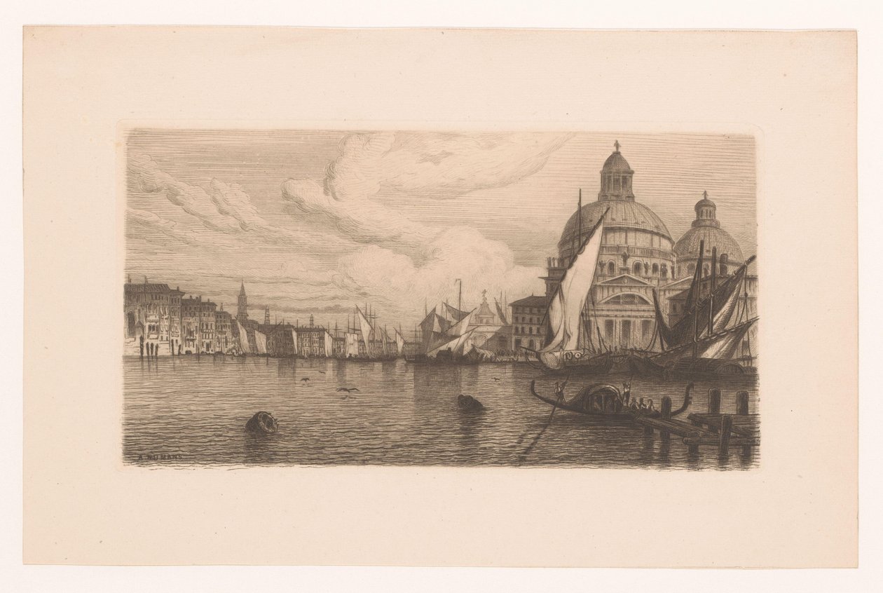 Canal Grande à Venise - Auguste Numans