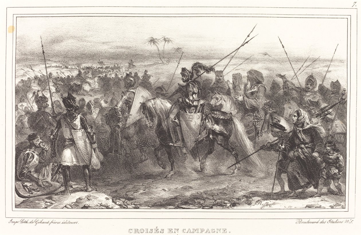 Croisés en campagne - Auguste Raffet