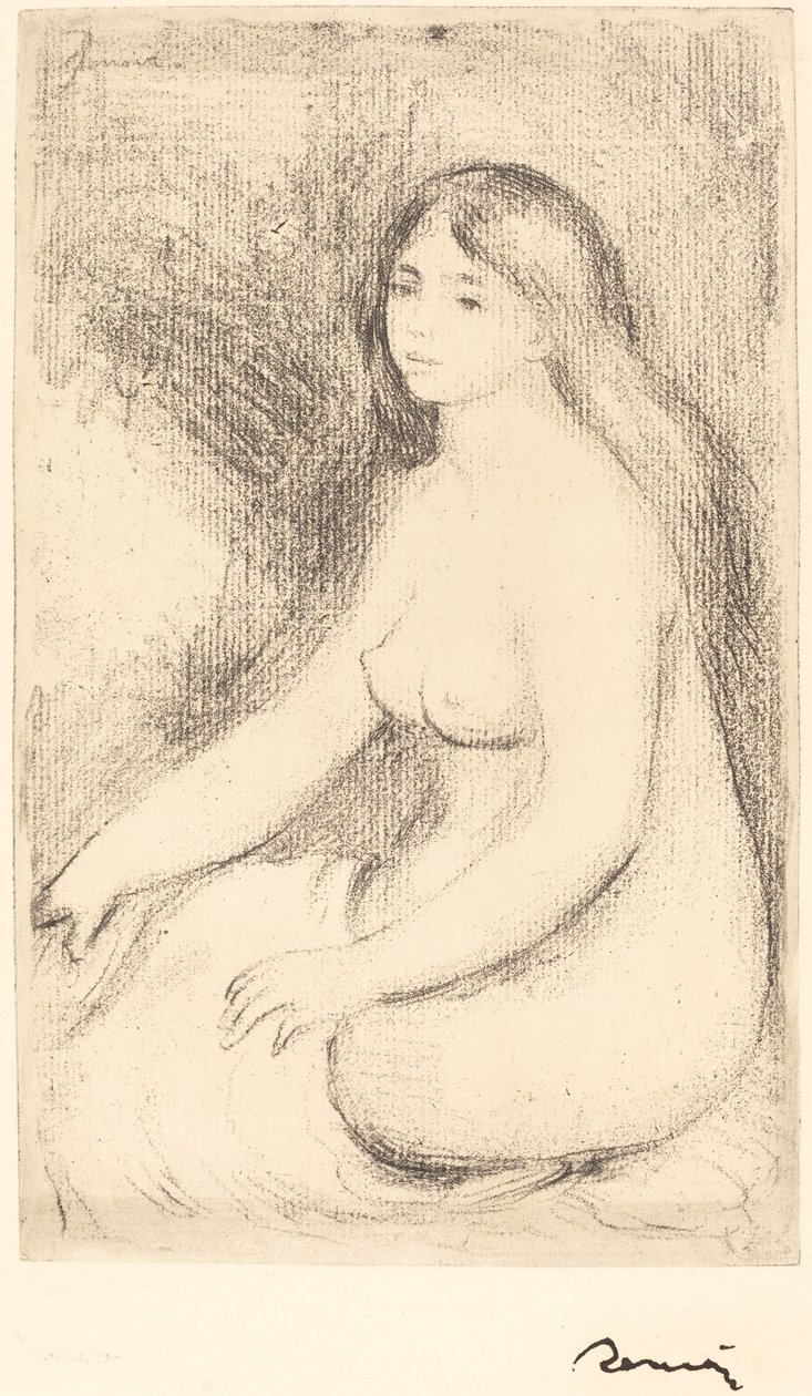 Baigneuse assise - Auguste Renoir