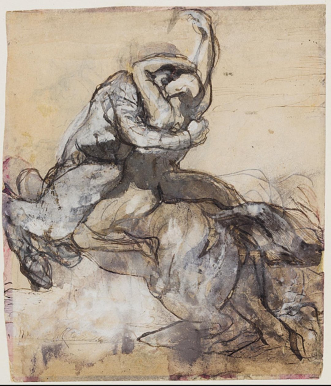 Centaure enlevant un jeune homme - Auguste Rodin