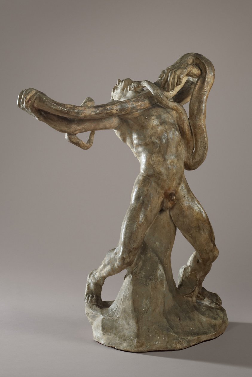 Homme avec serpent, vers 1886 - Auguste Rodin