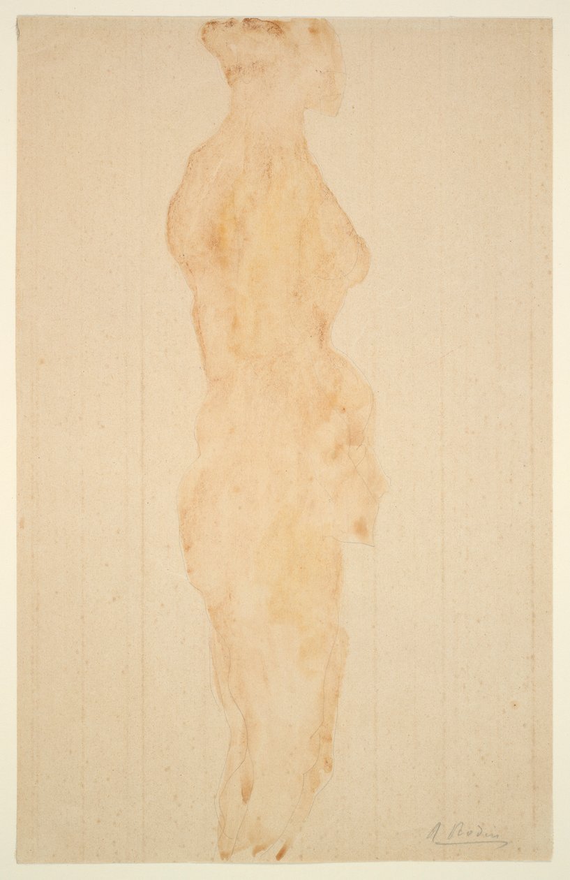 Nu debout, vue de côté - Auguste Rodin