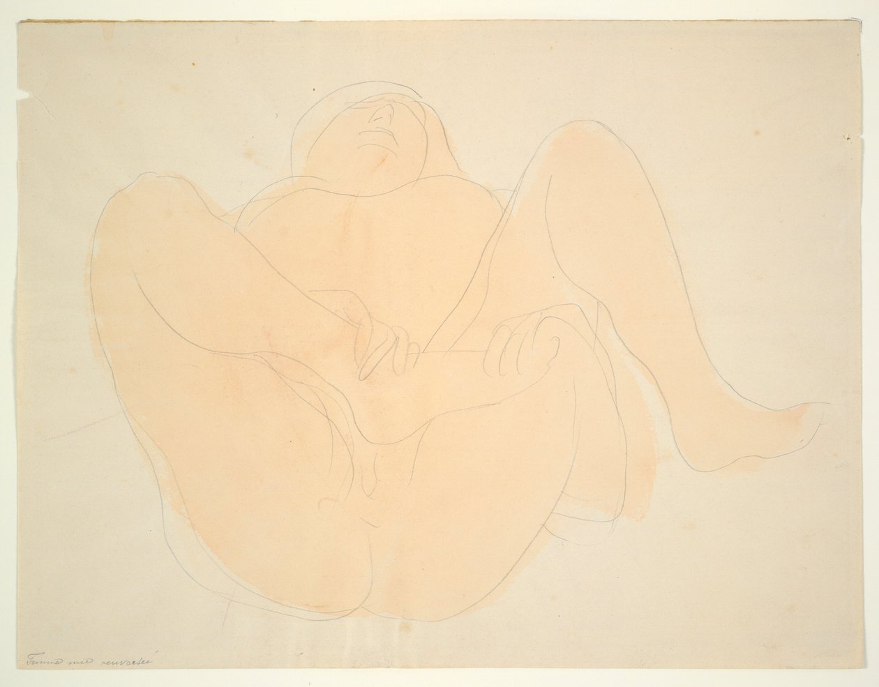 Nu féminin allongé - Auguste Rodin
