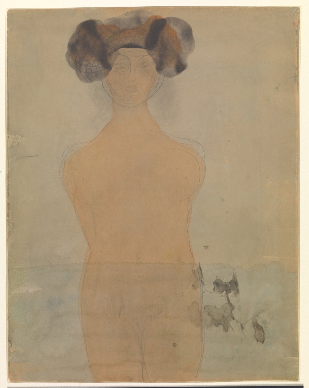 Femme debout dans l