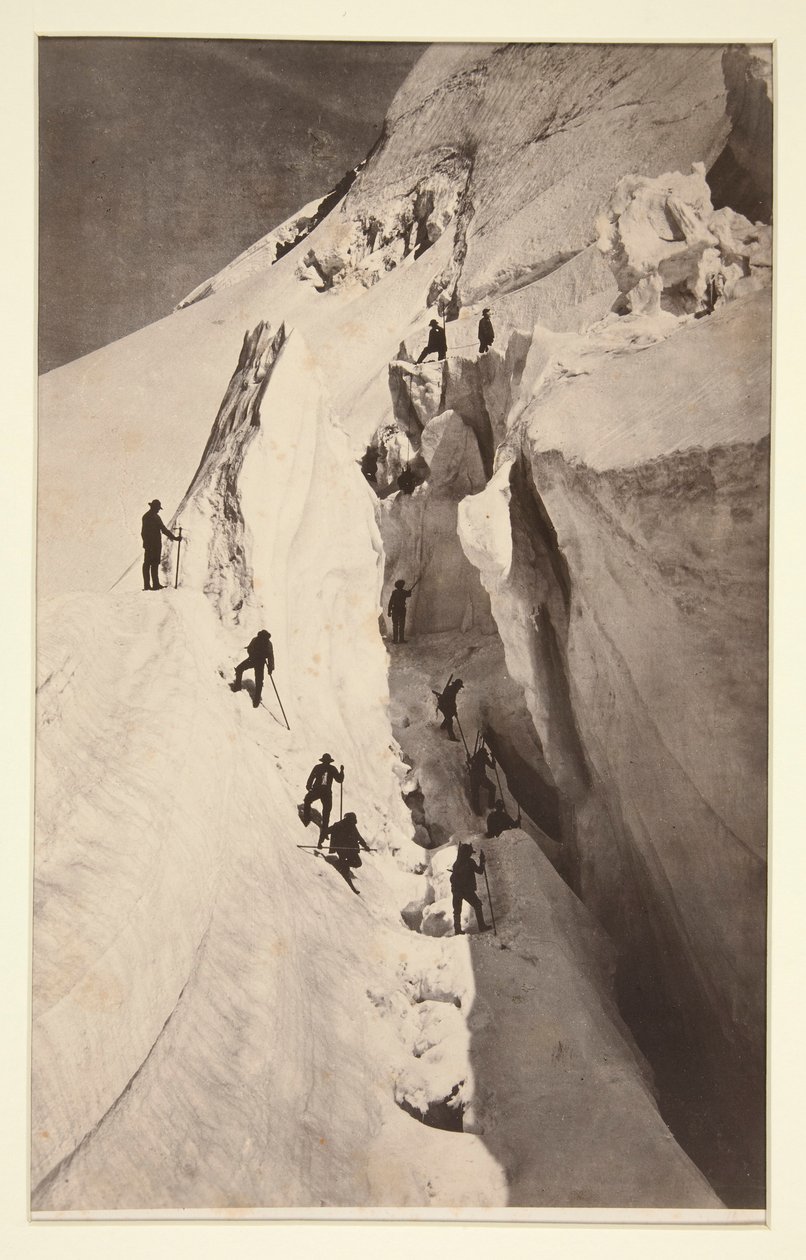 Mont Blanc, La Crevasse - Auguste Rosalie Bisson