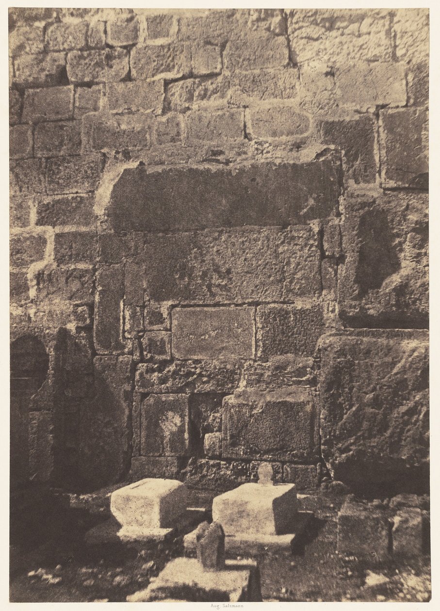 Jérusalem. Enceinte du Temple. Poterne de Josaphat - Auguste Salzmann
