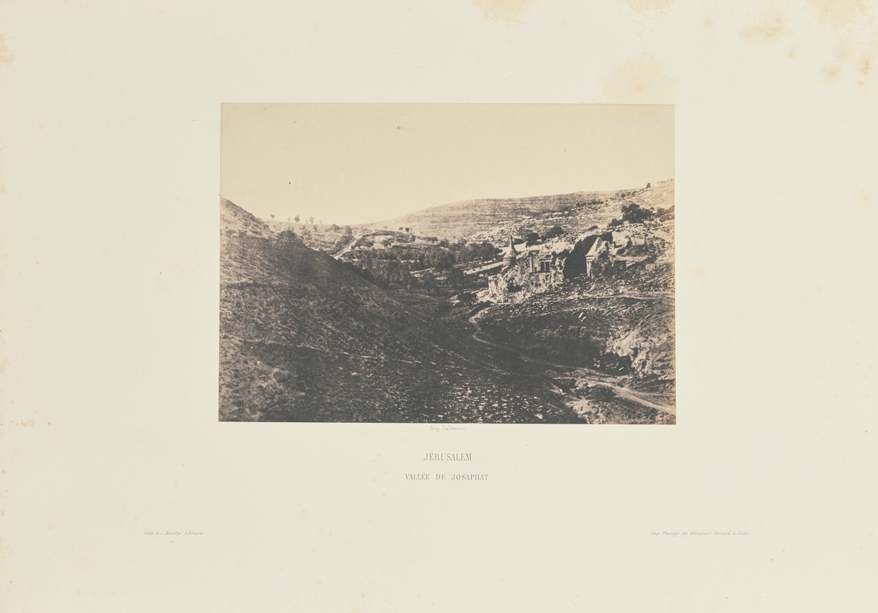 Jérusalem. Vallée de Josaphat - Auguste Salzmann