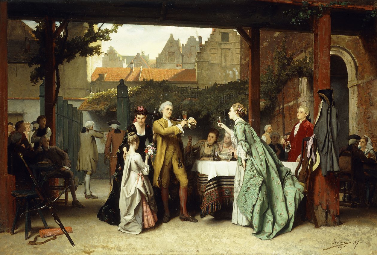 Porter un toast au vainqueur, 1870 - Auguste Serrure