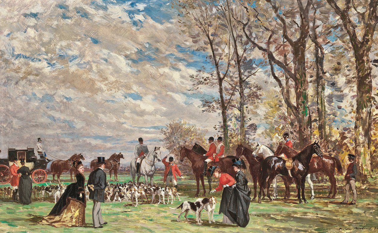 Chasse à courre - Auguste de Molins